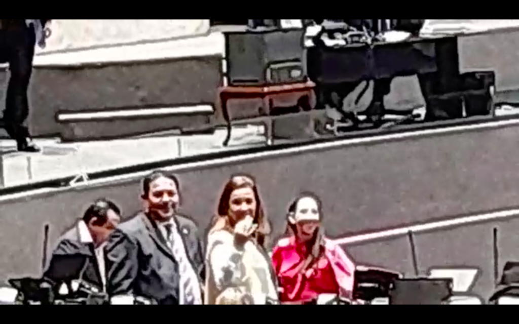 Reaparece Margarita Zavala en San Lázaro