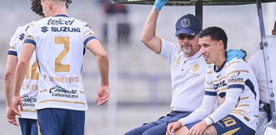 Baja para Pumas, Leo Suárez se lesiona la rodilla derecha antes de la Leagues Cup