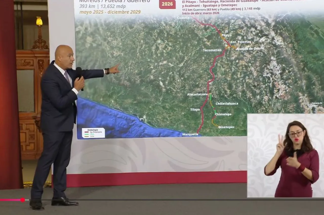 Anuncia Gobierno de México inversión de 150 mil mdp en carreteras